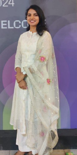 Supriya in White dress